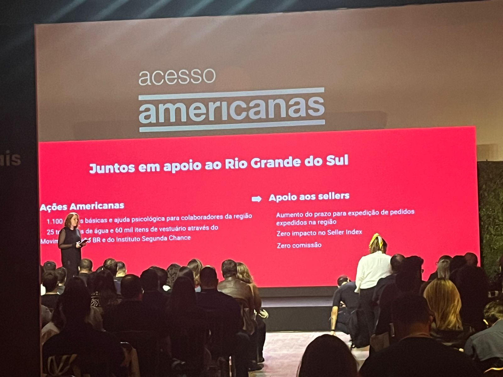 Americanas anuncia medidas para ajudar os vendedores do Rio Grande do Sul.