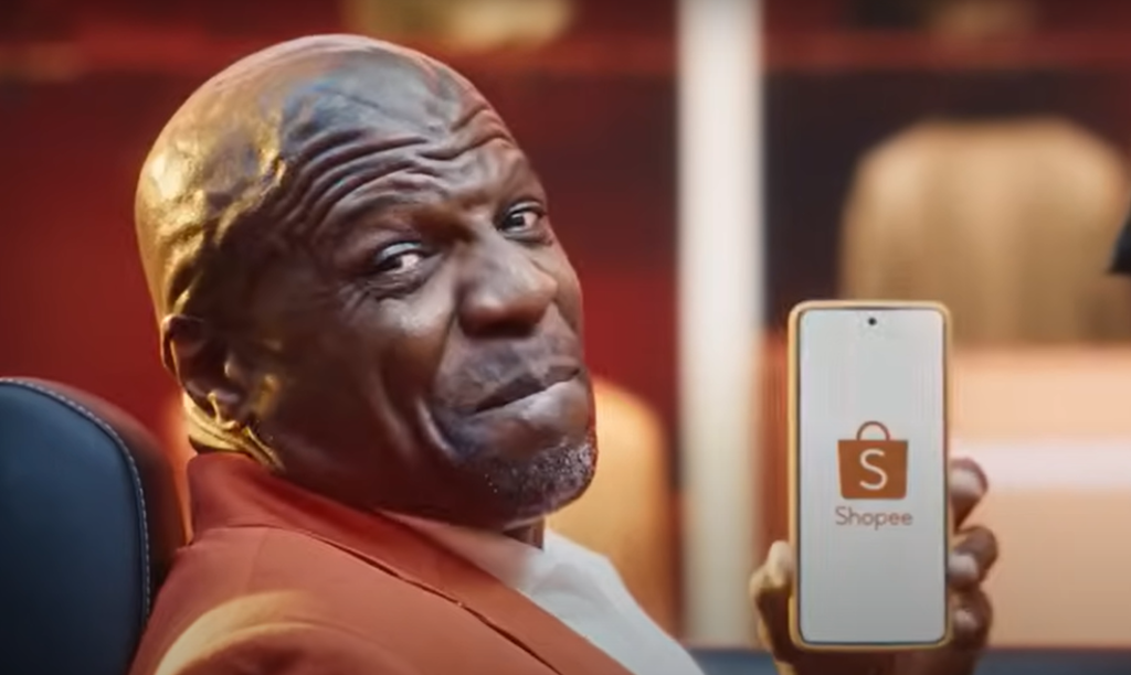 O ator Terry Crews na campanha do 11.11 da Shopee