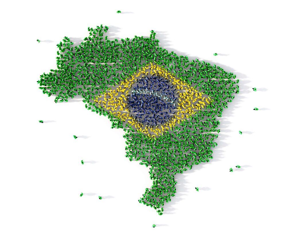 large group of people forming brazil map concept 2024 10 18 08 54 42 utc - Universidade Marketplaces